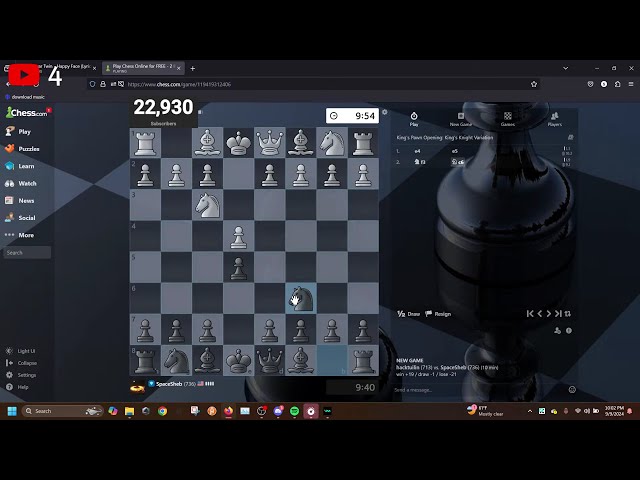 doing chess but live