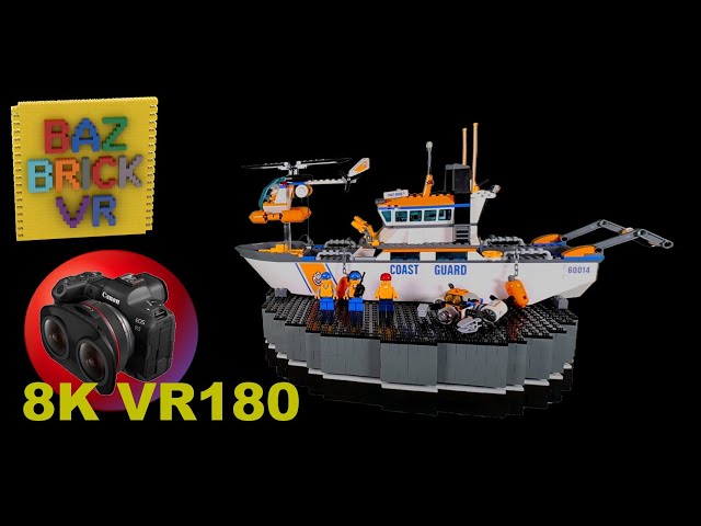 8K VR180 Lego Review 60014 Coast Guard Patrol 3D BazBrickVR S01E27