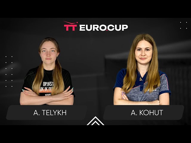 08:25 Anastasiia Telykh - Alina Kohut 26.01.2025 TT Euro.Cup Women Ukraine Star. TABLE 3