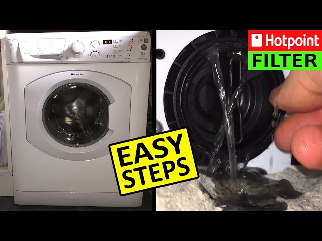 How to remove and clean filter on Hotpoint Aquarius Washing Machine