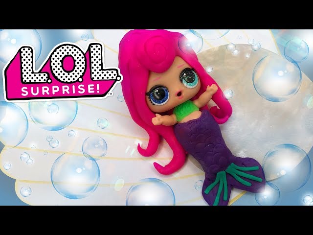 LOL Pearl Mermaid Play Doh Surprise Ball Shell Blind Bag Doll Water