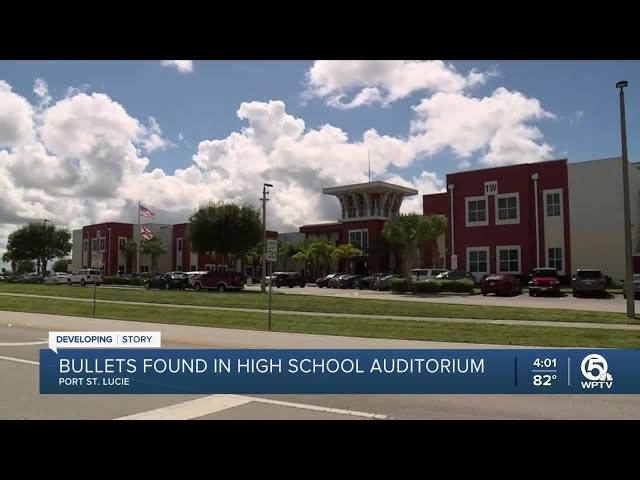 3 bullets found in auditorium at Treasure Coast High School in Port St. Lucie, officials say