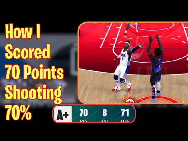 HOW I SCORED 70 POINTS SHOOTING 70% In NBA 2K25!!!