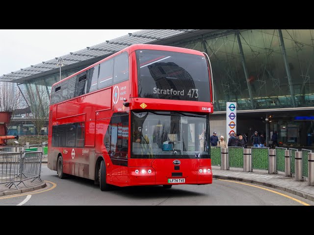 London's Buses in Stratford bus station on 18th January 2025