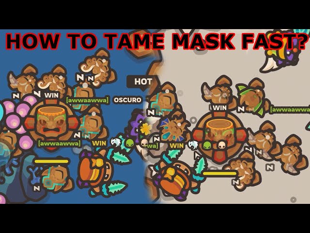 [TAMING.IO] TUTORIAL HOW TO TAME MASKS! 1 MASK PER 2 MINUTE?!