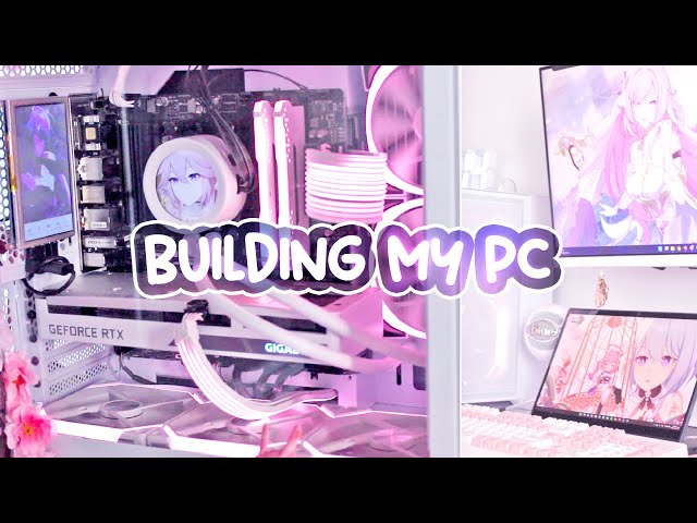 trying to build an ✨aesthetic✨white/pink pc when you're a 🔥noob🔥