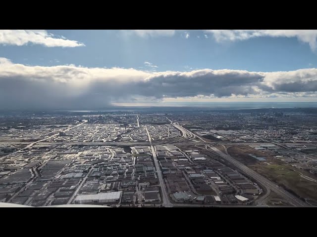 taking off from Toronto 4k Sunday March 17th 2024