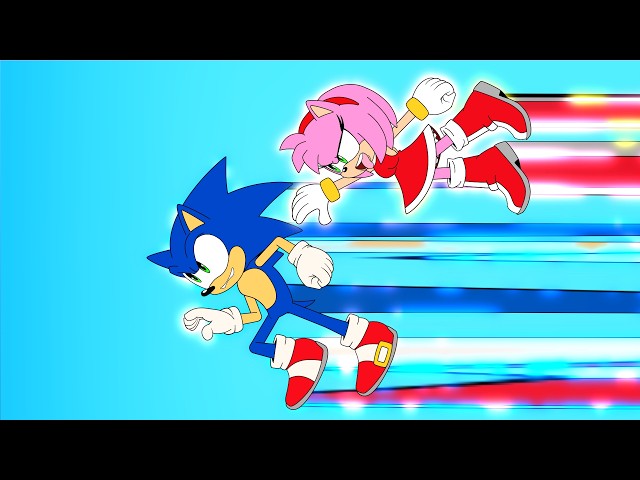 AMY ROSE GETS SONIC FOR VALENTINE'S DAY - animation