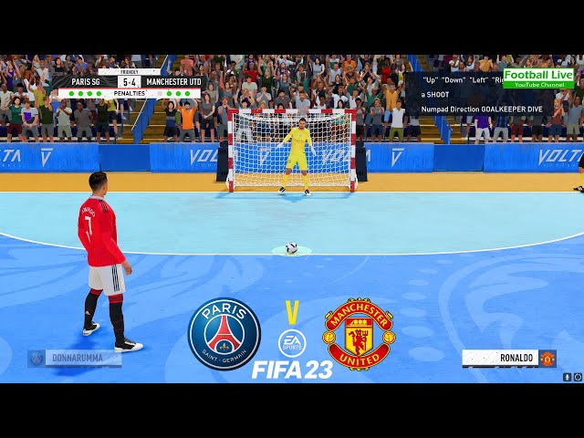 FIFA 23 | PSG vs. Man United | Penalty Shootout Futsal | Messi vs Ronaldo - Gameplay PC