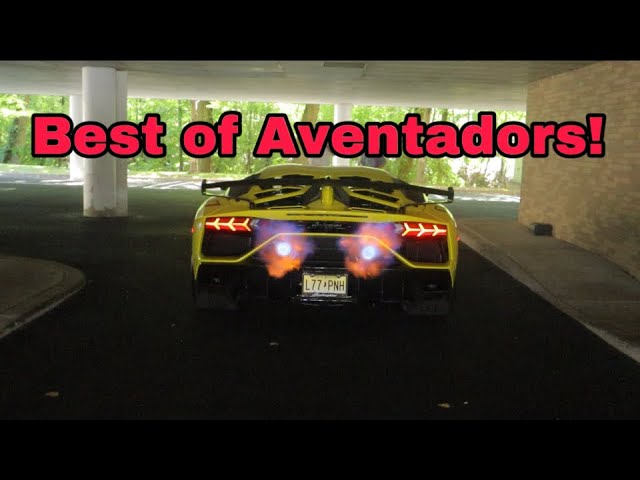 Best of Lamborghini Aventador Sounds! SV, SVJ, Gintani Exhaust, & More!