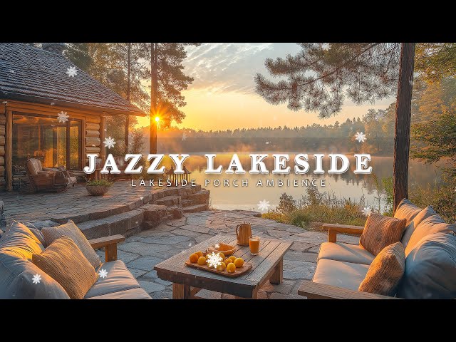 Peaceful Spring Haven By The River🌸✨Sunset Cozy Porch Relaxation | Nature'S Melody & Jazz Music?...