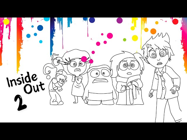 Inside Out 2 Coloring Pages Mix / How To Color All Emotions from Inside Out