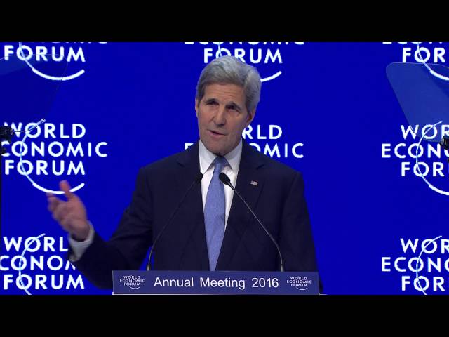 John Kerry on the conflict in Syria at Davos 2016