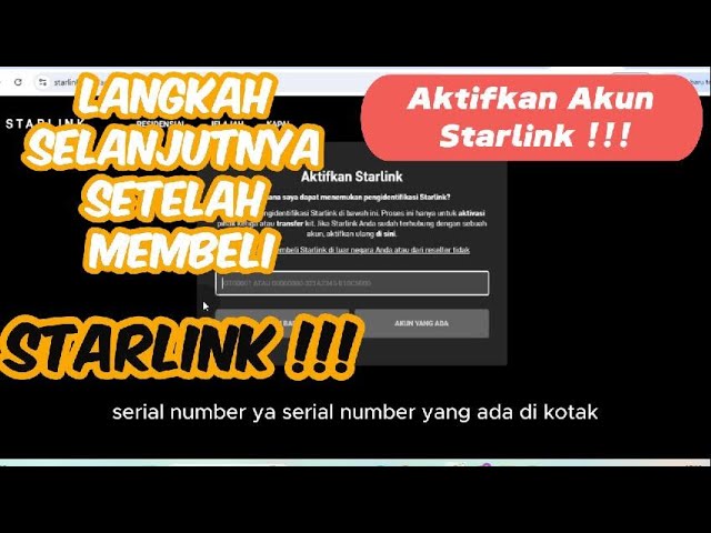 cara aktivasi akun baru starlink dengan kartu debit bang jago