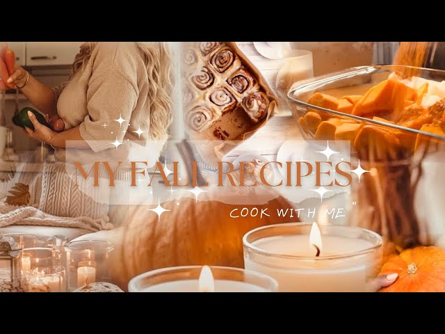 MY AUTUMN RECIPES