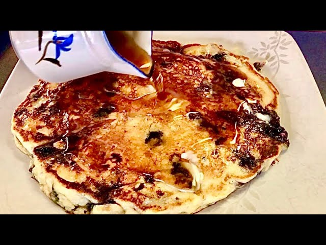 How to make Pancakes, the best banana blueberry pancakes