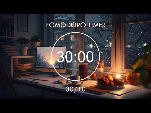 Pomodoro 30/10 📚 Cozy Study Room 📚 Study with Me with Lofi Music And Bird Sounds • Focus Station