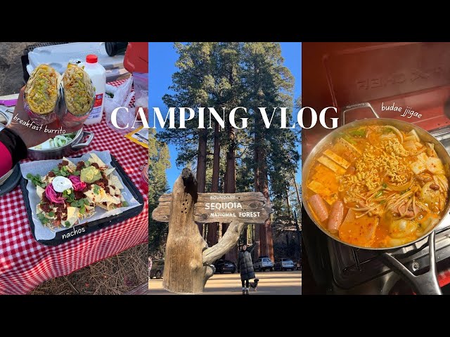 Everything I ate camping 🏕️ Sequoia National Park vlog