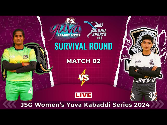 Match 02 | Murthal Magnets Vs Palani Tuskers| JSG Women's Yuva kabaddi Series 2024