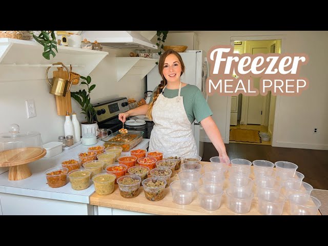 EASY MONTHLY FREEZER MEAL PREP RECIPES COOK WITH ME LARGE FAMILY MEALS WHATS FOR DINNER