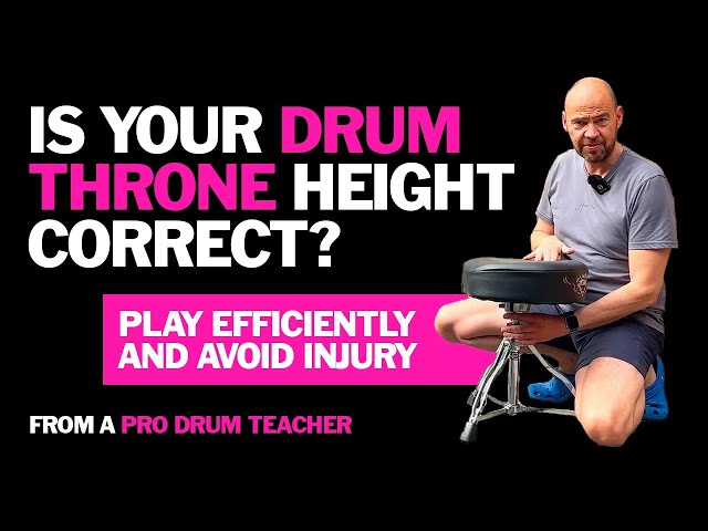 Set your drum stool height correctly : teacher’s easy guide to this crucial element.