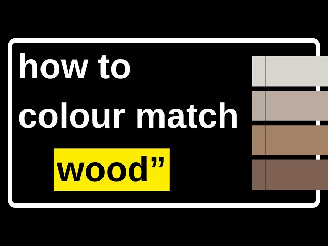 How To: Stain Matching Process