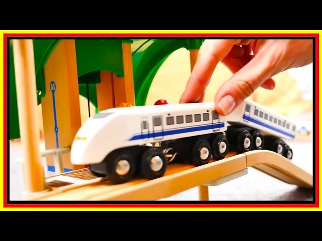 BRIO Toys BRIDGE DESTRUCTION! - Toy Cars & Trains Demo - Learn High & Low - Videos for kids