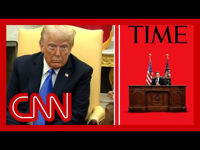 Reporter asks Trump what he thinks about Musk being on Time's cover