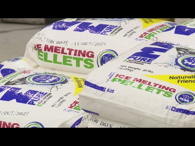 Local stores scramble for ice melt amid supply crisis in Maine