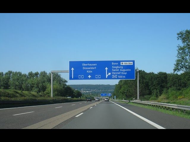 Driving in Germany on the Autobahn A562