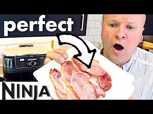 🥓 Easy Air Fryer BACON! Ninja Foodi Dual Zone cooking time and temperature...