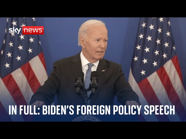 US President Joe Biden lays out his foreign policy achievements - Watch full speech