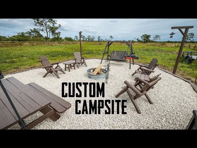 TOUR My Custom DIY Campsite on our 21-Acre Homestead in the Florida Wetlands!