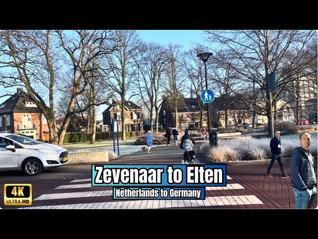 Sunny Day Cycling Ride: Zevenaar The Netherlands to Elten, Germany 4K