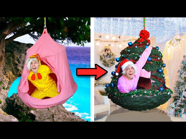 Trying 25 Christmas Decor life hacks & crafts by 5 -MinuteCrafts & TikTok! - DIY CHRISTMAS TREE