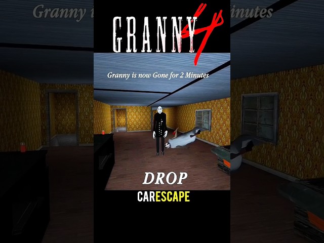 GRANNY GAME IN CAR ESCAPE CHAPTER 4 😰 #shorts #granny #gaming #gameplay