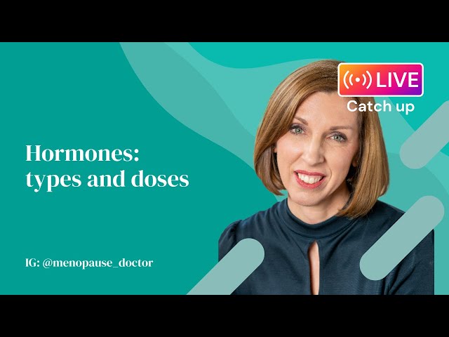 Hormones: types and doses | Dr Louise Newson