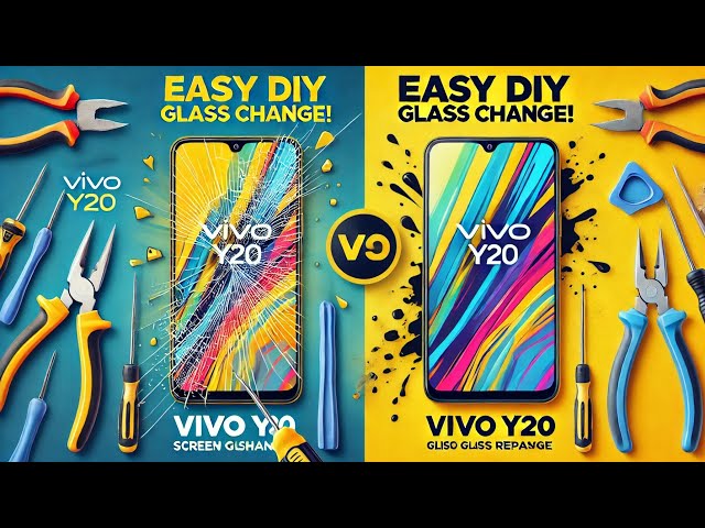 🔥Vivo Y20 Front Glass Change | Screen Repair Without Changing Display