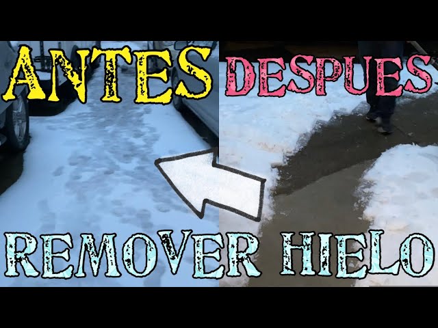 Como Remover Hielo y Nieve Para Hacer Camino Sin Dañar El Cemento