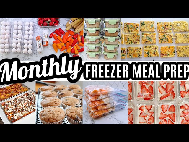 EASY MONTHLY FREEZER MEAL PREP RECIPES COOK WITH ME LARGE FAMILY MEALS WHATS FOR DINNER