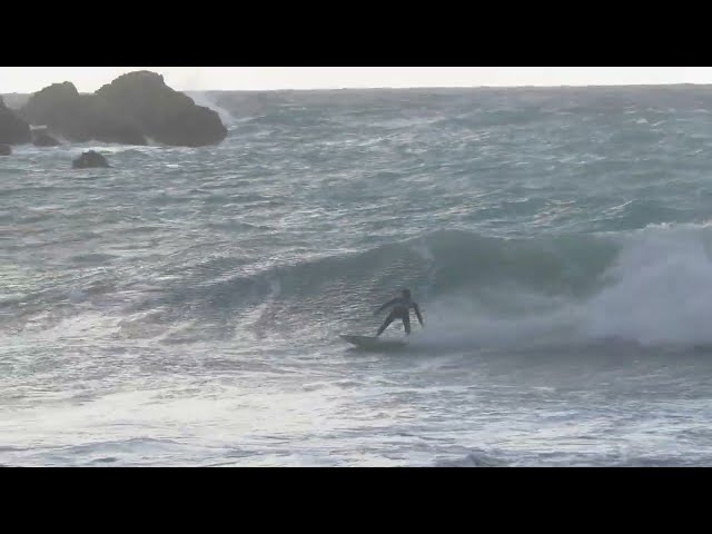 "EPIC Winter Surfing at Malta Surf School: Conquering Massive Waves Like a Pro!" #malta #shorts