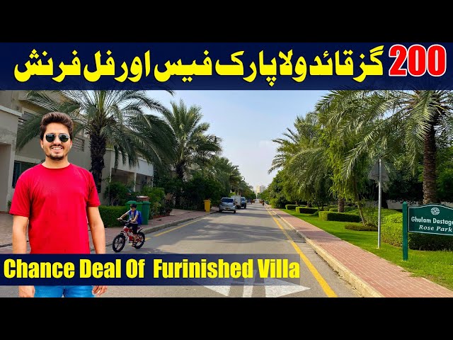 Chance Deal Of Furnished Quaid Villa| 200 SQ Yard Park Face Villa For Sale| Bahria Town Karachi #fyp