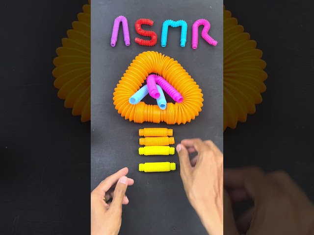 Change colors ASMR POP TUBE💜🩷#diy#satisfyingvideos #relaxing #creative #oddasmr #insideout #colors