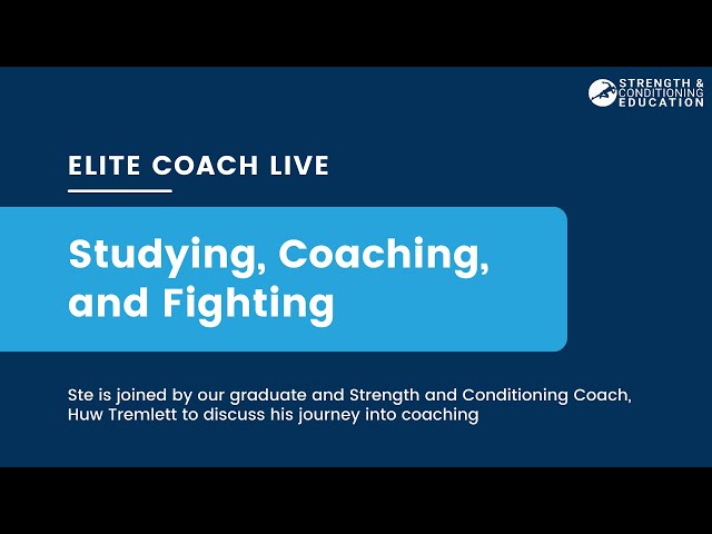 Elite Coach Live: Studying, Coaching, and Fighting!