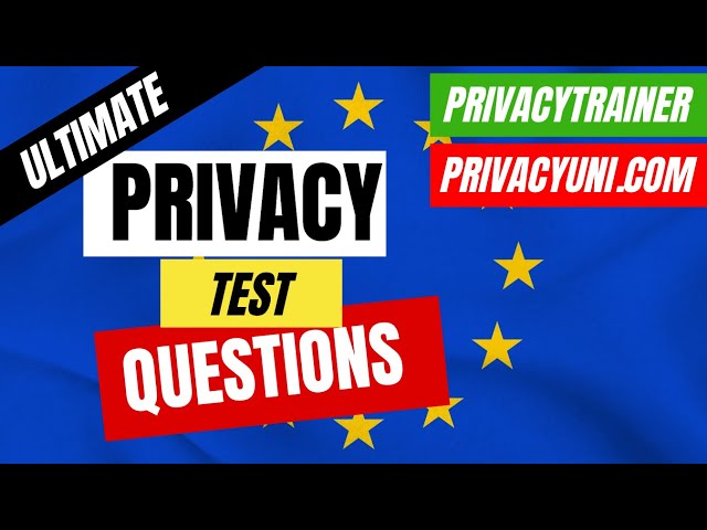 Preparing for the Asian Privacy Exam: Test Questions