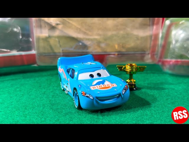 Disney Pixar Cars Dinoco Lightning McQueen With Piston Cup Diecast Review!