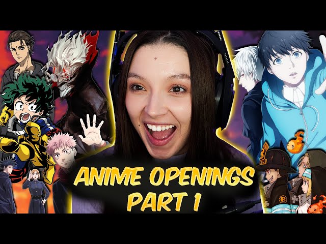 My First Time Reacting to EPIC Anime Openings! PART 1