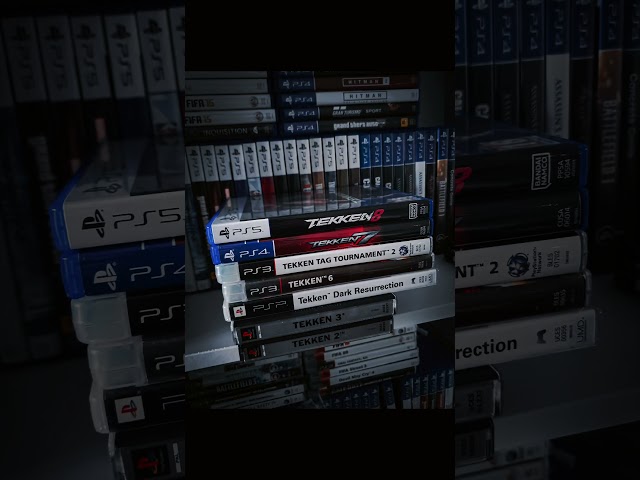 My TEKKEN videogames collection in early 2025. Still missing a few. #shorts