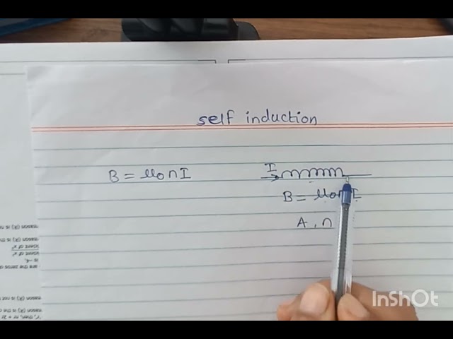 #physics class 12 self inductance of a long solenoid #examination #important detivation