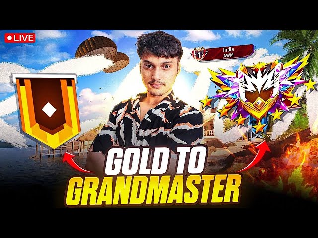 🔴[Live] Dominating Top 1 Grandmaster V Badge Lobby🗿😤Serious Grandmaster Pushing😡-Garena Free Fire